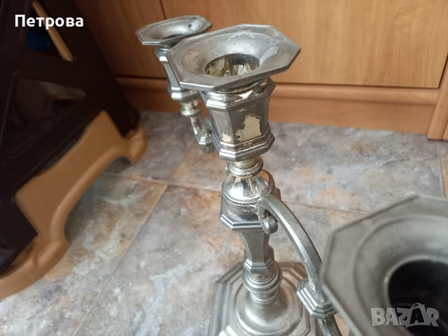 Свещник от метална сплав , снимка 12 - Декорация за дома - 51924088