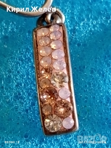 Луксозни сребърни обеци с розов опал красив стилен дизайн 40085, снимка 2 - Обеци - 52621839