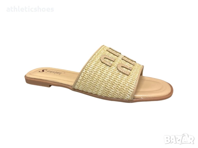 Дамски чехли на равна подметка , снимка 2 - Чехли - 50516609