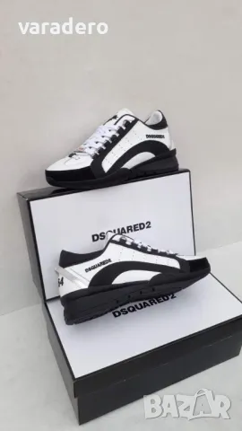 Мъжки маратонки естествена кожа Dsquared , снимка 8 - Маратонки - 48706669