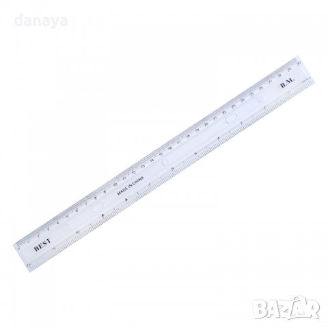 3044 Ученическа линия за измерване и чертане, 30 см