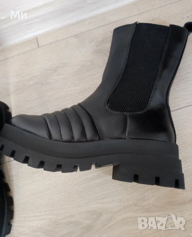 Дамски черни боти Рикер Rieker, размер 37 и боти с пайети , снимка 6 - Дамски боти - 35242471