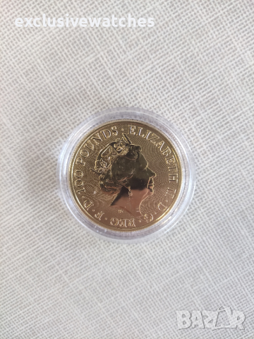 1 тройунция 24 карата Златна Монета Зверовете на Тюдорите Лъвът на Англия 2022, снимка 8 - Нумизматика и бонистика - 44861042