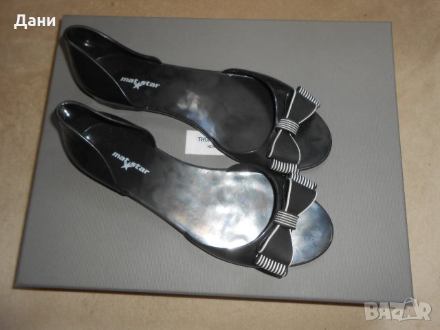 Дамски обувки, тип пантофка, от висококачествен силикон с модерен дизайн и красива панделка, снимка 7 - Сандали - 26638288