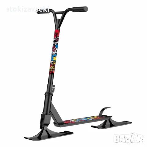 Екстремна тротинетка 2 в 1 за сняг и асфалт, снимка 1