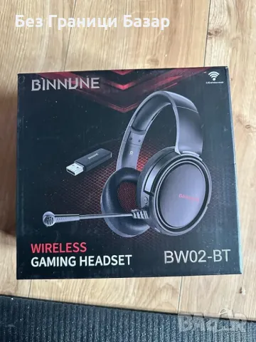 Нови Безжични геймърски слушалки BINNUNE BW02, леки, Over Ear за игри, снимка 2 - Слушалки и портативни колонки - 47274766