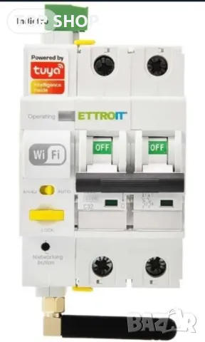 ETTROIT SMART WIFI термомагнитен превключвач 2P 32A автомат. нулиране