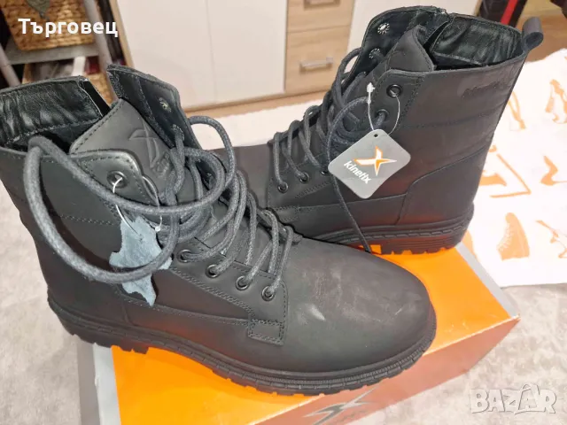 Нови мъжки зимни обувки, естественна кожа  43 номер, KINETIX, снимка 7 - Мъжки ботуши - 49378282