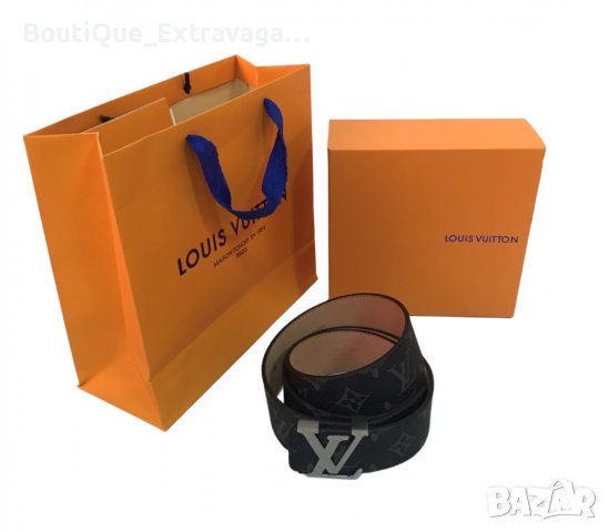 Мъжки подаръчен комплект колан Louis Vuitton 011 !!!, снимка 2 - Колани - 38976418