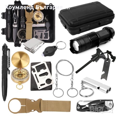 Комплект за оцеляване 10в1 с водоустойчива