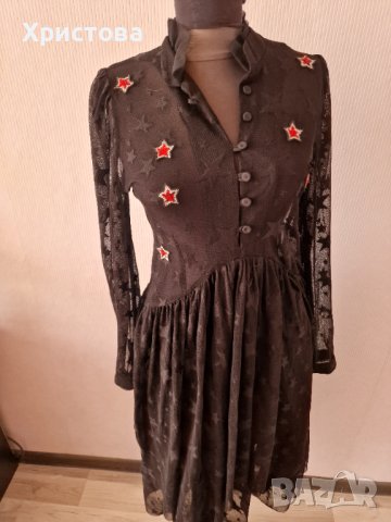 Нова елегантна черна рокля тюл и дантела - 35,00лв., снимка 2 - Рокли - 43232999