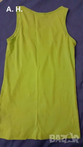  зелен памучен потник H&M, снимка 2 - Потници - 26601404