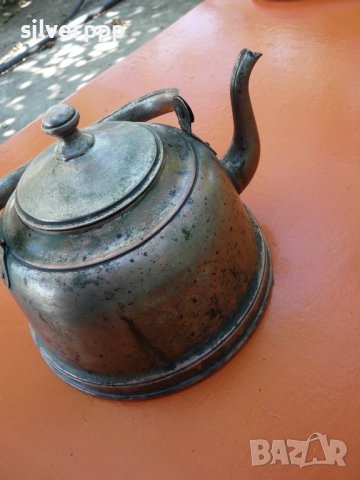  Антикварен меден чайник , снимка 4 - Други ценни предмети - 38086490