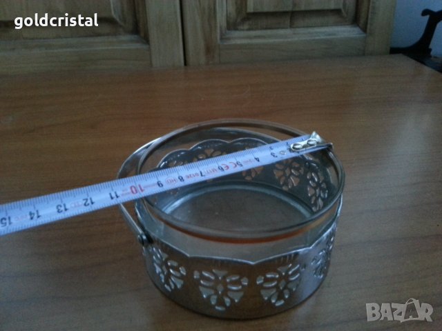 Руска захарница купичка бонбониера ледарка , снимка 3 - Антикварни и старинни предмети - 36696497