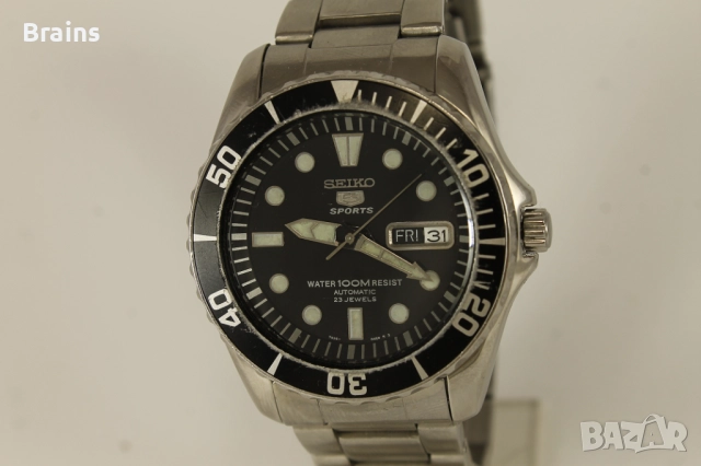 1980's Японски Ръчен Часовник SEIKO 5 SPORT Diver, снимка 3 - Мъжки - 51707354