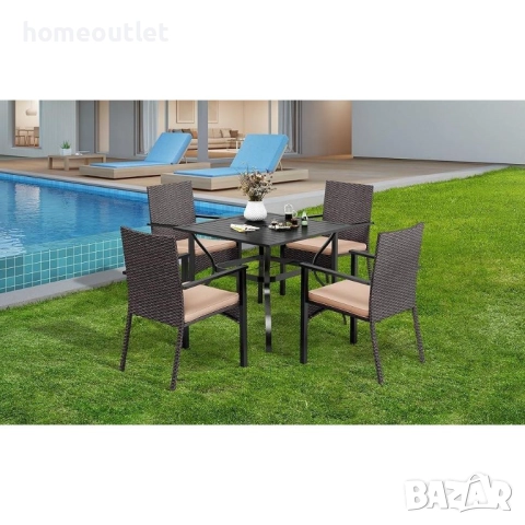 ПРОМОЦИЯ Градински столове с ергономичен дизайн, к-кт от 2 бр. - PHIVILLA PV-099, снимка 2 - Градински мебели, декорация  - 52801010