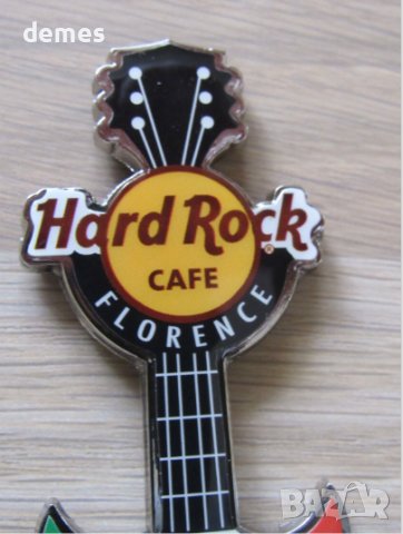 Оригинален метален магнит Hard Rock Cafe Флоренция, Италия, снимка 2 - Колекции - 42978770