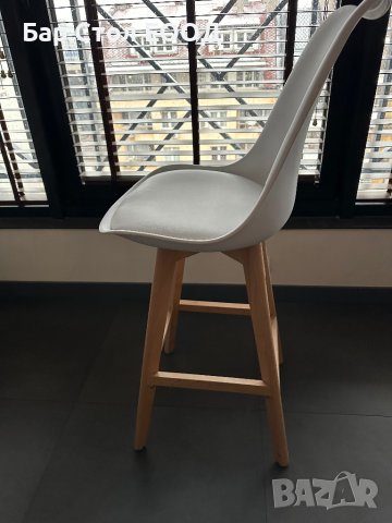 Бар стол Oslo wooden + безплатна доставка и гаранция, снимка 2 - Столове - 43171059