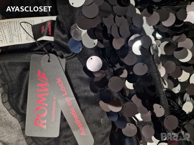 Дамска пола с пайети хЛ, снимка 2 - Поли - 52330779