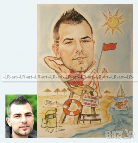 Рисувам ръчно КАРИКАТУРИ, ШАРЖ , снимка 2 - Картини - 28494324