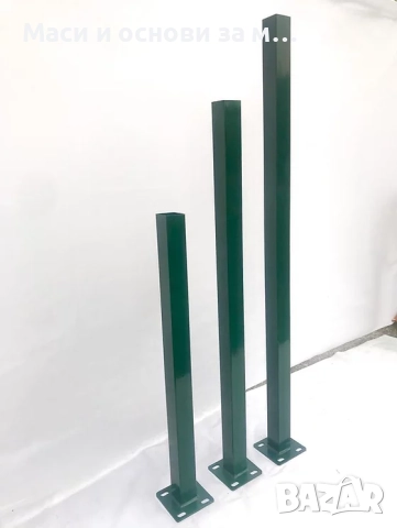 Колове за огради и оградо, Метални пана