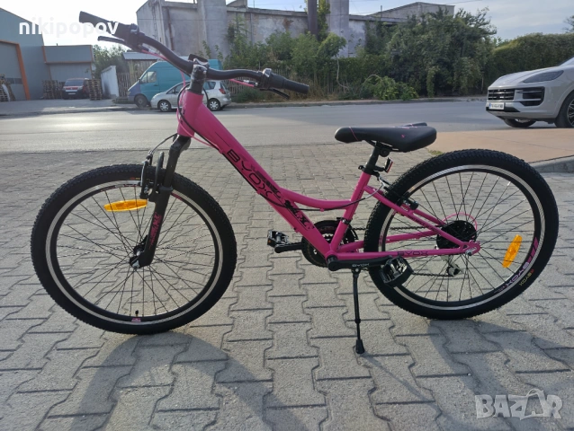 BYOX Велосипед 24" PRINCESS розов, снимка 7 - Велосипеди - 53561318
