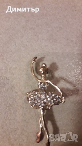 брошка балерина, снимка 3 - Антикварни и старинни предмети - 43440246