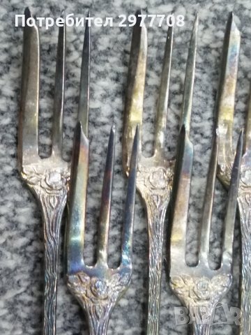 Немски сребърни вилички, снимка 9 - Други ценни предмети - 36927237