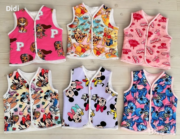 Топли , меки и удобни бебешки и детски елечетата , снимка 2 - Детски якета и елеци - 52247422