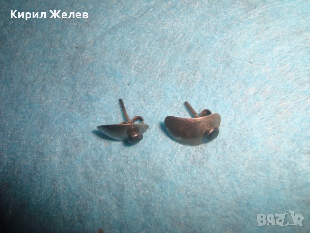 СТАРИННИ СРЕБЪРНИ ОБЕЦИ ВИСОКА ПРОБА ОКСИДИРАНО СРЕБРО АНГЛИЯ МАЙСТОРСКА ЮВЕЛИРНА ИЗРАБОТКА 25204, снимка 3 - Антикварни и старинни предмети - 34741615