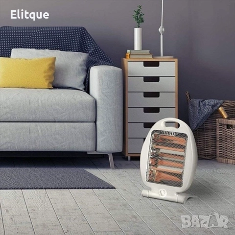 Кварцова печка за отопление с мощност от 800W и два отоплителни реотана DN1