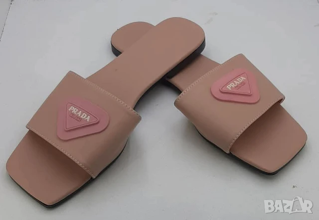 чехли prada логото е гумирано prada, снимка 3 - Чехли - 51092535