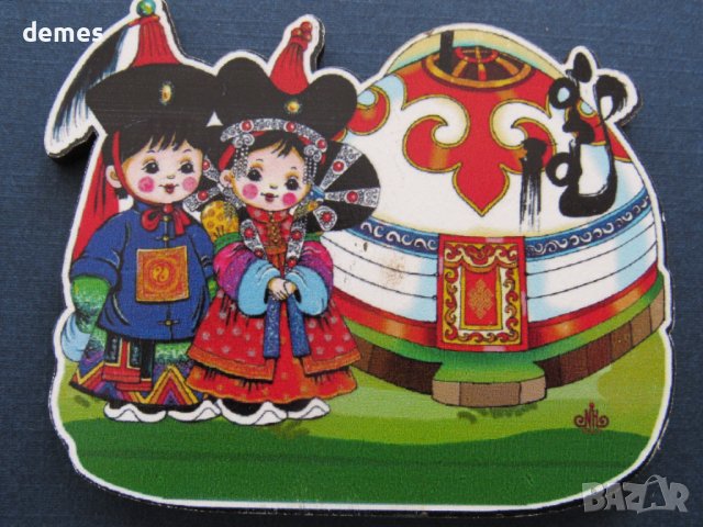 Автентичен магнит от Монголия-серия, снимка 4 - Колекции - 43251012