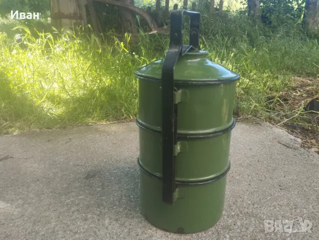 Соц емайлирани съдове за храна , снимка 3 - Антикварни и старинни предмети - 50295707