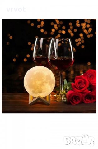 3D Лампа Impostore Луна, LED, Портативнa, 10 см..15-40 лева, 20 см 55 лева