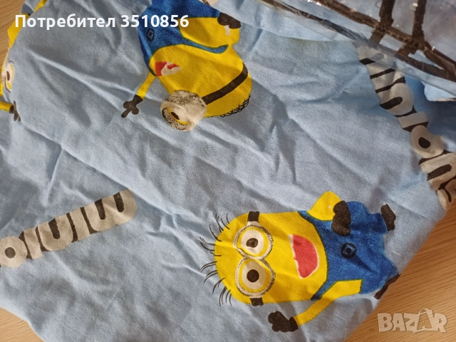Бебешки спален комплект на миньони, снимка 3 - Спално бельо и завивки - 51456081