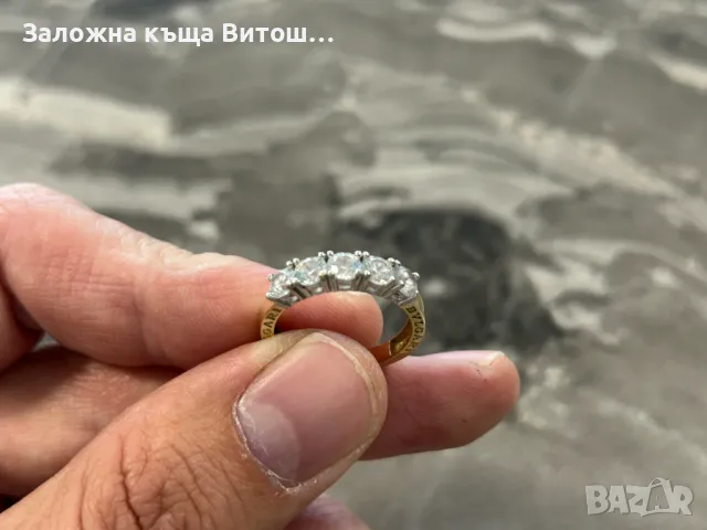 Златен пръстен 14к 3гр. Bulgari, снимка 5 - Пръстени - 50221293