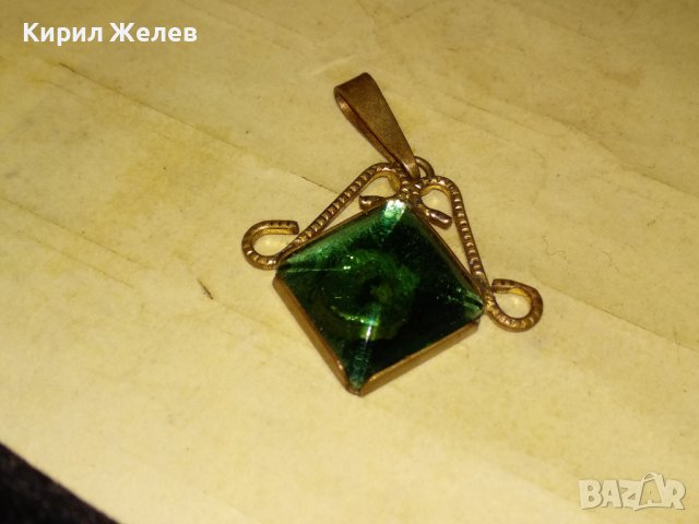 СТАР БРОНЗОВ КРИСТАЛЕН МЕДАЛЬОН АЖУРНА МАЙСТОРСКА РЪЧНА ИЗРАБОТКА 37051, снимка 10 - Антикварни и старинни предмети - 39954978