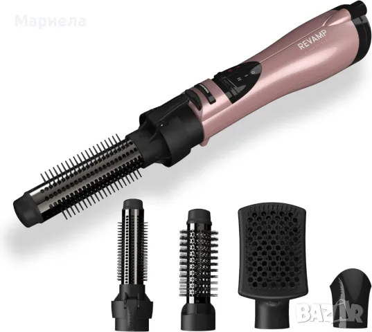 Електрическа четка за горещ въздух Revamp Progloss Airstyle 4in1, снимка 4 - Маши за коса - 48123425