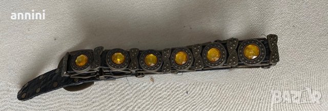 колан дамски  кожа и украса, снимка 3 - Колани - 32472805