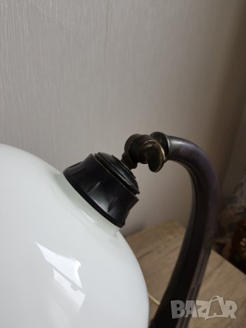 Стара настолна лампа с пепелник, снимка 3 - Антикварни и старинни предмети - 40483551