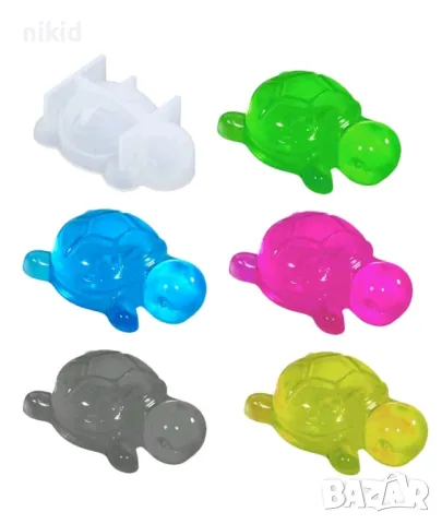 3d Костенурка силиконов молд форма фондан шоколад гипс смола сапун декор