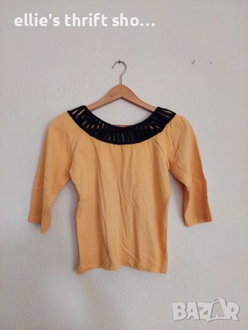 Дамска блуза с 3/4 ръкави в размер XS, снимка 1 - Блузи с дълъг ръкав и пуловери - 22746481