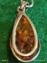 Сребърно колие с висулка от БАЛТИЙСКИ КЕХЛИБАР цвят коняк майсторска ръчна изработка 30867, снимка 10