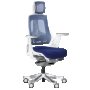 Ергономичен стол AMBRA - тъмносин, снимка 1 - Столове - 40570121