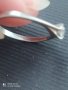 Годежен пръстен от платина с диамант , снимка 4