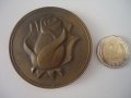 Голям български плакет бронз медал, снимка 1
