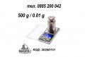 Електронна мини везна 500g / 0,5 kg резолюция 0.01 джобен кантар