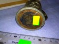 Стар КОЛЕКЦИОНЕРСКИ РУСКИ ЦИНКОВ КАПИТАНСКИ СВЕЩНИК - ЧАШКА с ОРНАМЕНТИРАНИ ВЕТРОХОД и ОРЪДИЕ 42644, снимка 7