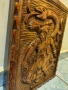 Страхотно Старо Пано Дърворезба-Ацтеките И Маите, снимка 6